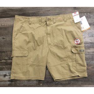 Wrangler 5 Star Mens Size 46 Brown Relaxed Fit Cargo Shorts New with Tags
